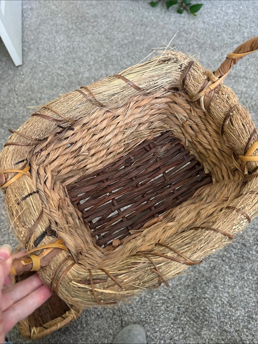 Pottery Barn Natural Woven Basket Set in Brown Tones